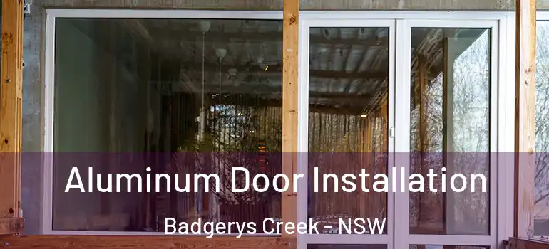 Aluminum Door Installation Badgerys Creek - NSW