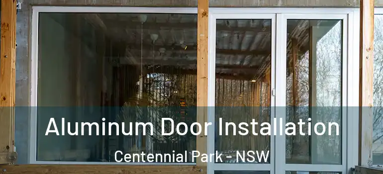  Aluminum Door Installation Centennial Park - NSW