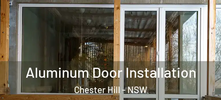 Aluminum Door Installation Chester Hill - NSW