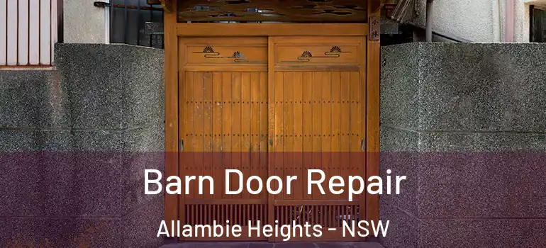 Barn Door Repair Allambie Heights - NSW