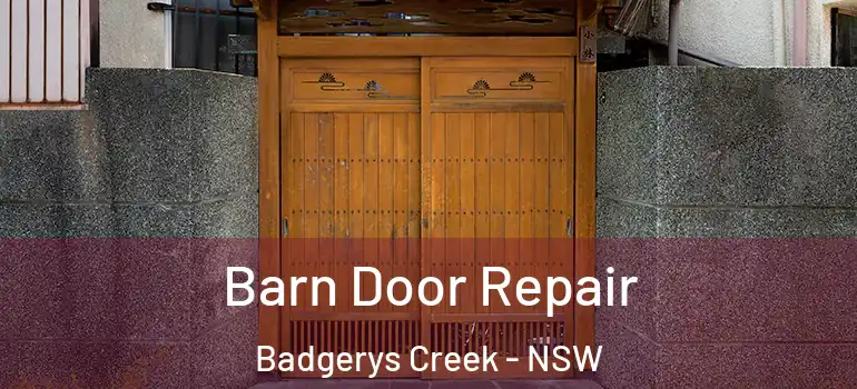 Barn Door Repair Badgerys Creek - NSW