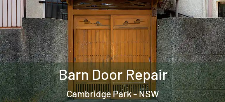 Barn Door Repair Cambridge Park - NSW