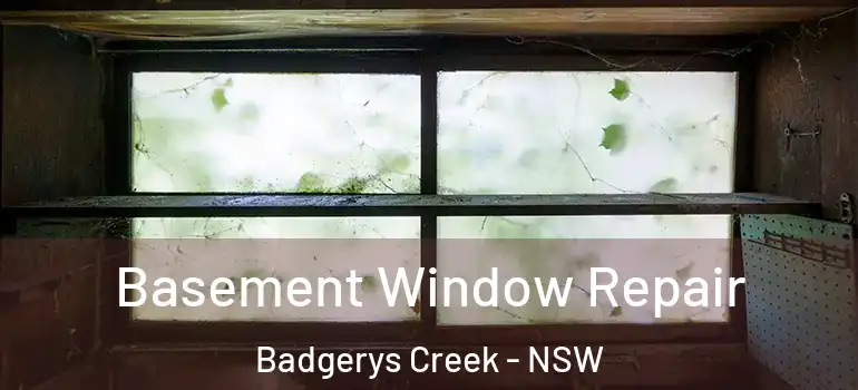 Basement Window Repair Badgerys Creek - NSW