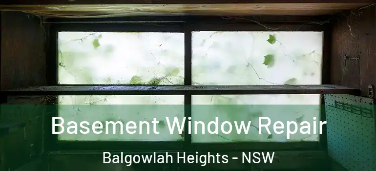 Basement Window Repair Balgowlah Heights - NSW