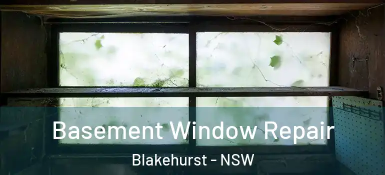 Basement Window Repair Blakehurst - NSW