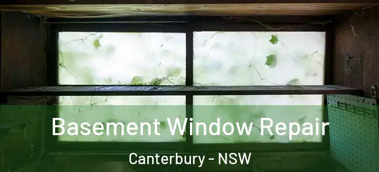 Basement Window Repair Canterbury - NSW