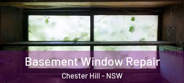Basement Window Repair Chester Hill - NSW