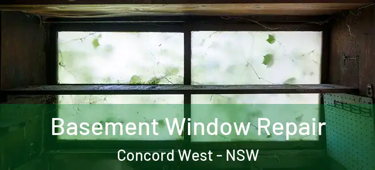 Basement Window Repair Concord West - NSW