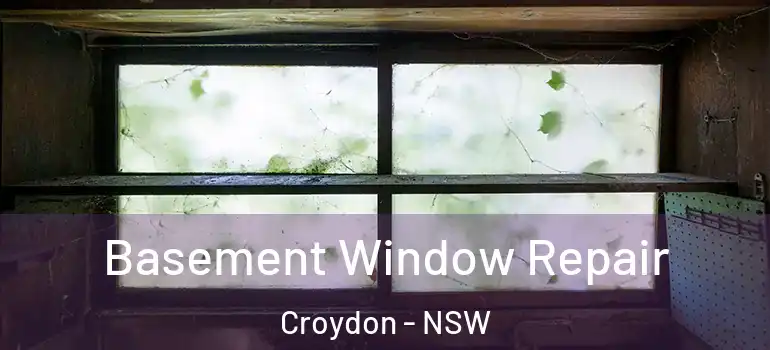 Basement Window Repair Croydon - NSW