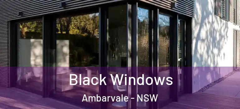Black Windows Ambarvale - NSW