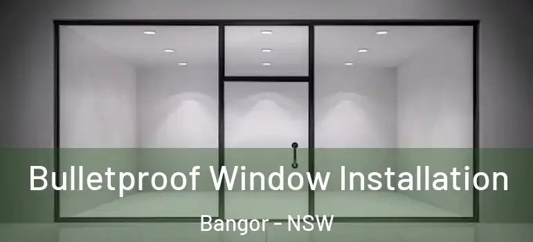 Bulletproof Window Installation Bangor - NSW