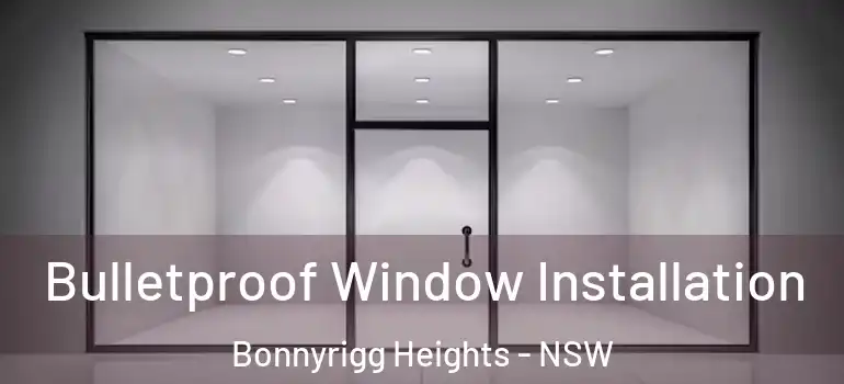 Bulletproof Window Installation Bonnyrigg Heights - NSW