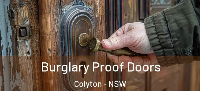 Burglary Proof Doors Colyton - NSW