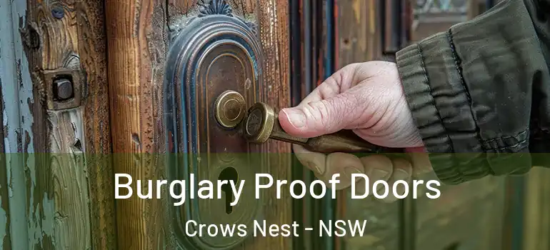 Burglary Proof Doors Crows Nest - NSW