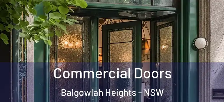  Commercial Doors Balgowlah Heights - NSW