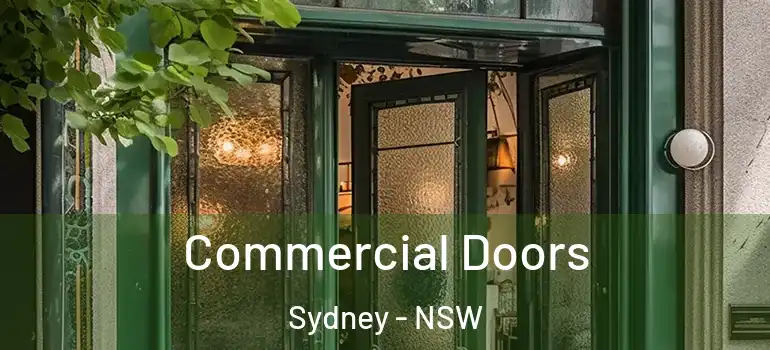 Commercial Doors Sydney - NSW