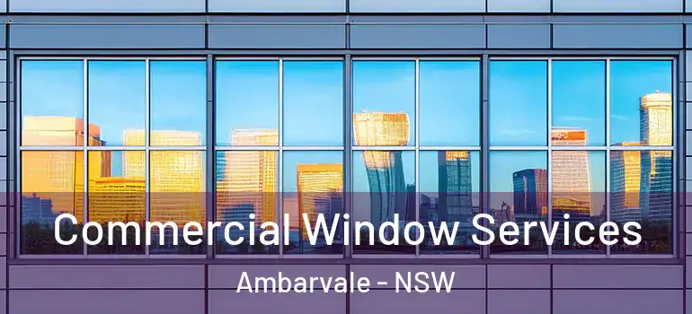Commercial Window Services Ambarvale - NSW