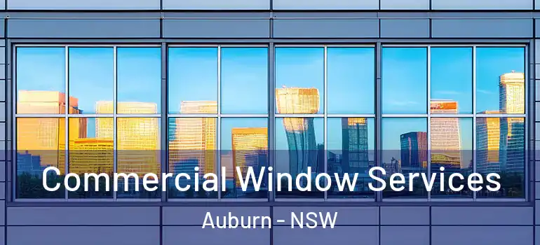 Commercial Window Services Auburn - NSW