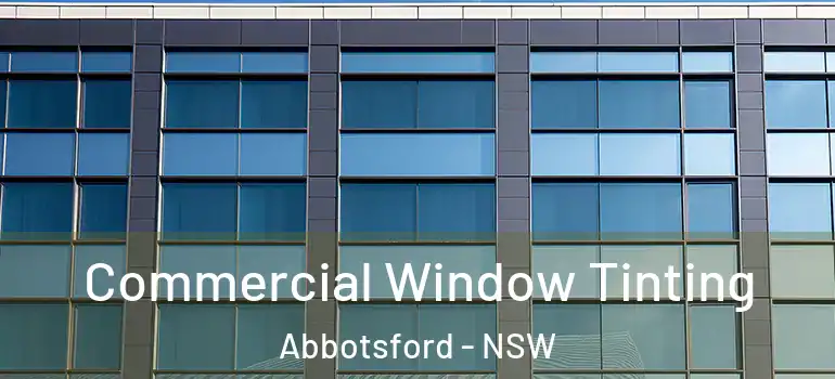 Commercial Window Tinting Abbotsford - NSW