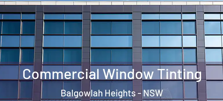 Commercial Window Tinting Balgowlah Heights - NSW
