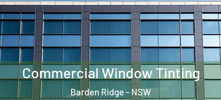  Commercial Window Tinting Barden Ridge - NSW