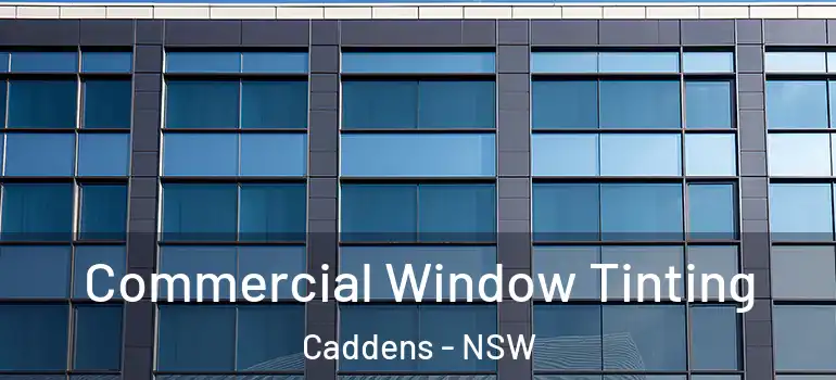 Commercial Window Tinting Caddens - NSW