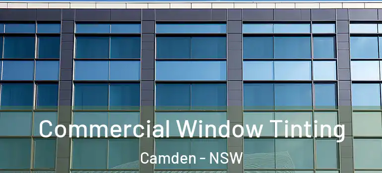 Commercial Window Tinting Camden - NSW
