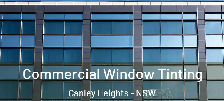 Commercial Window Tinting Canley Heights - NSW