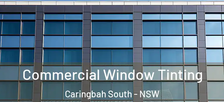  Commercial Window Tinting Caringbah South - NSW