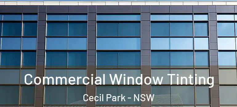  Commercial Window Tinting Cecil Park - NSW