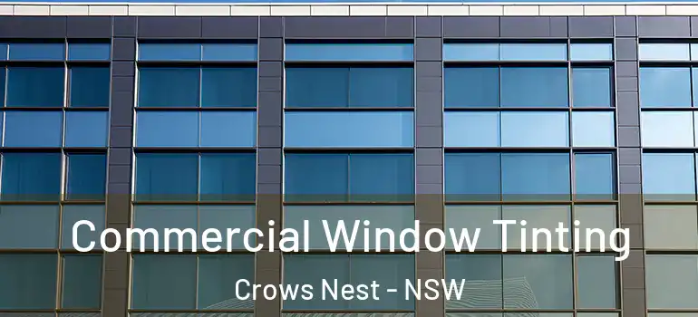 Commercial Window Tinting Crows Nest - NSW
