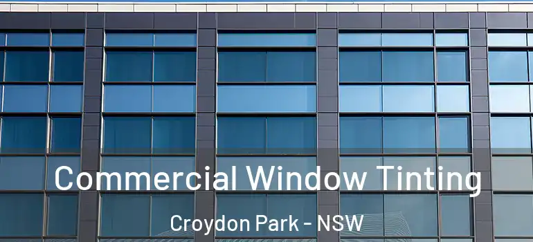 Commercial Window Tinting Croydon Park - NSW