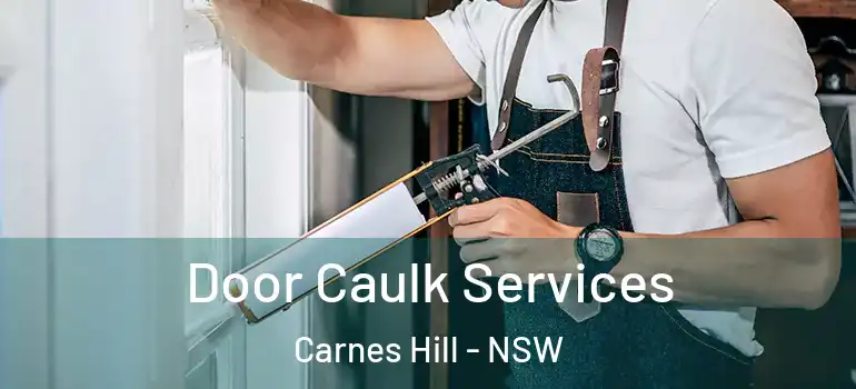 Door Caulk Services Carnes Hill - NSW