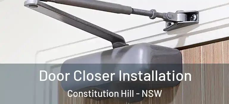 Door Closer Installation Constitution Hill - NSW