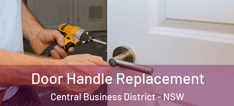 Door Handle Replacement Central Business District - NSW