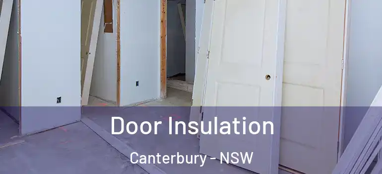 Door Insulation Canterbury - NSW
