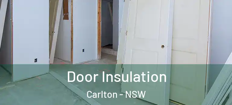 Door Insulation Carlton - NSW