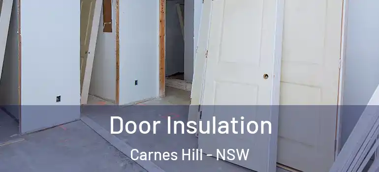 Door Insulation Carnes Hill - NSW