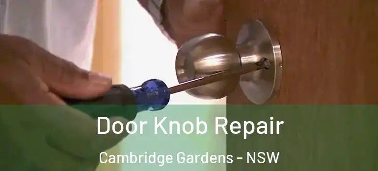 Door Knob Repair Cambridge Gardens - NSW