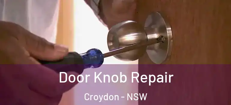 Door Knob Repair Croydon - NSW