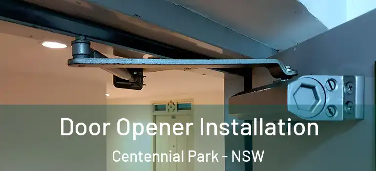  Door Opener Installation Centennial Park - NSW