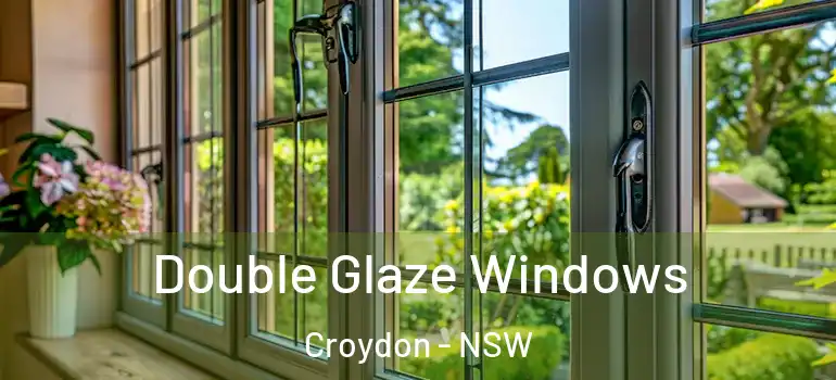 Double Glaze Windows Croydon - NSW