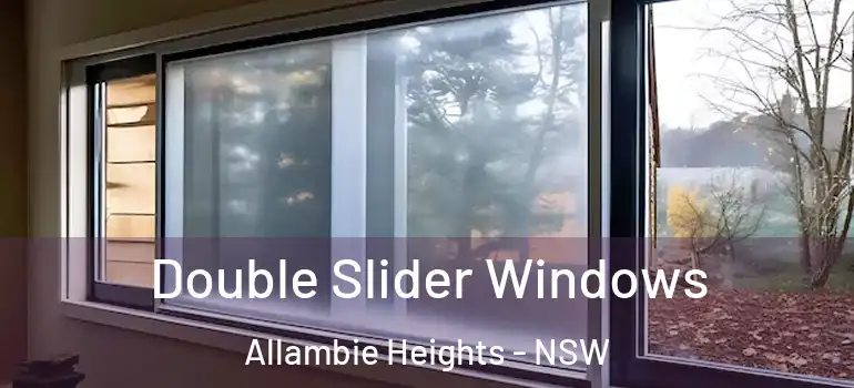 Double Slider Windows Allambie Heights - NSW