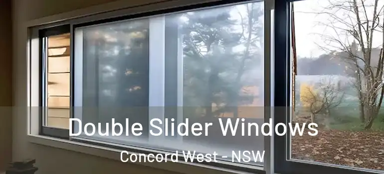Double Slider Windows Concord West - NSW