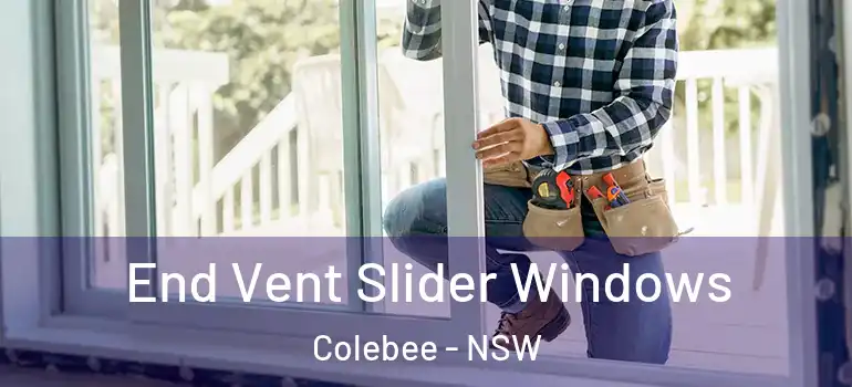 End Vent Slider Windows Colebee - NSW