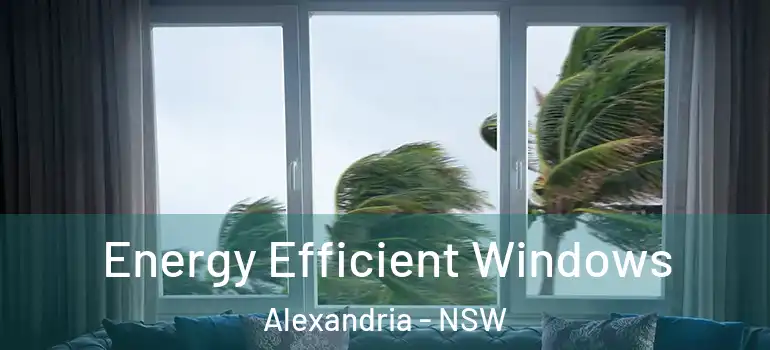 Energy Efficient Windows Alexandria - NSW