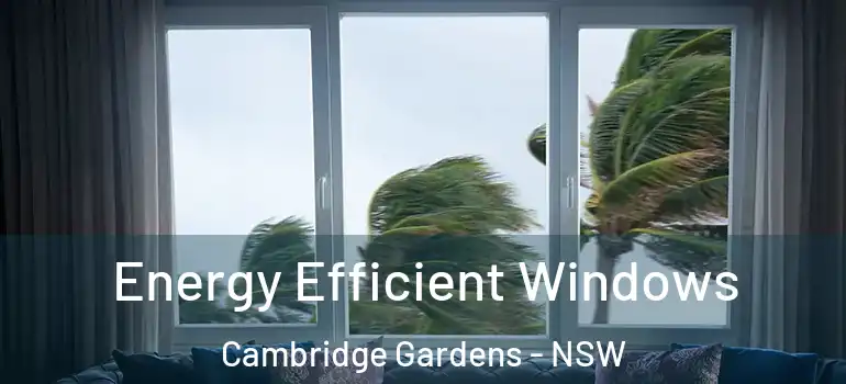  Energy Efficient Windows Cambridge Gardens - NSW