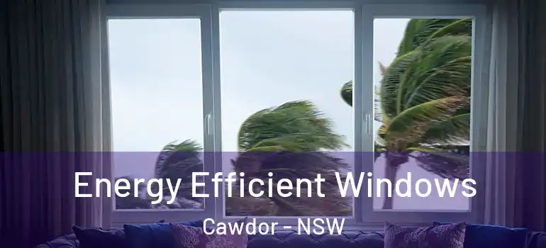 Energy Efficient Windows Cawdor - NSW