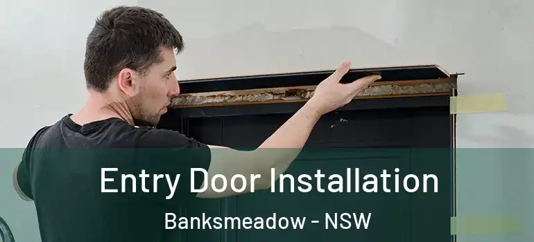 Entry Door Installation Banksmeadow - NSW