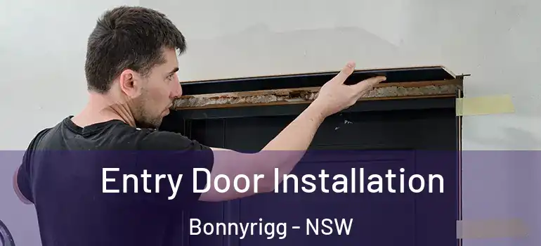 Entry Door Installation Bonnyrigg - NSW